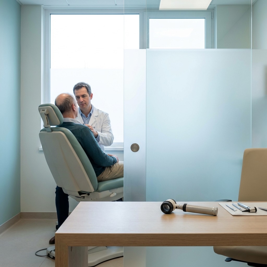 Illustration médicale montrant les différentes zones de perte de poils sur le corps