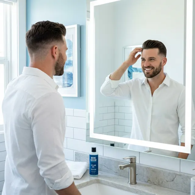 Avant-après montrant l'effet transformateur d'une coupe adaptée pour cheveux clairsemés